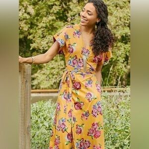 NEW! Matilda Jane yellow floral Alana wrap dress